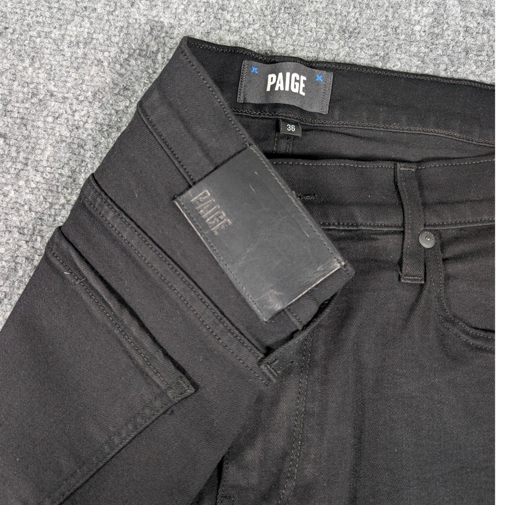 Paige Federal Jeans Mens 36 Black Slim Straight Transcend‎ Pants